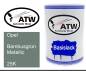 Preview: Opel, Bambusgrün Metallic, 25K: 500ml Lackdose, von ATW Autoteile West.